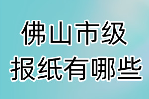 佛山市级报纸有哪些