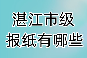 湛江市级报纸有哪些