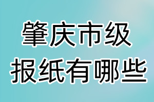 肇庆市级报纸有哪些