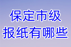 保定市级报纸有哪些