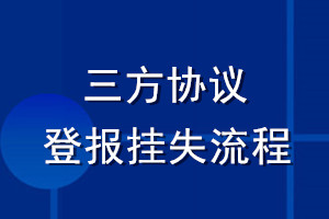 三方协议登报挂失流程